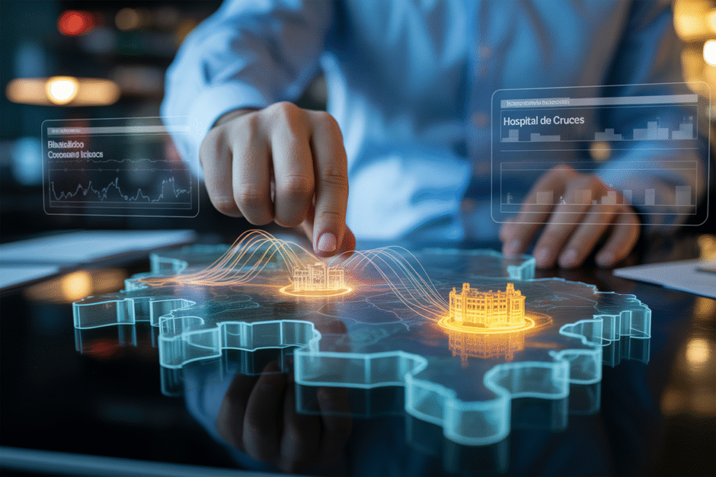 Análisis tecnológico de Barakaldo, destacando el BEC y el Hospital de Cruces como polos de desarrollo