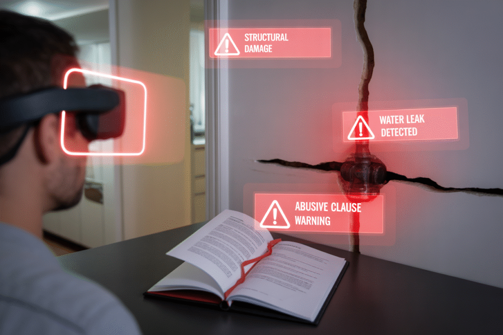 Uso de tecnología para detectar y evitar las trampas legales, financieras y físicas al comprar una casa.