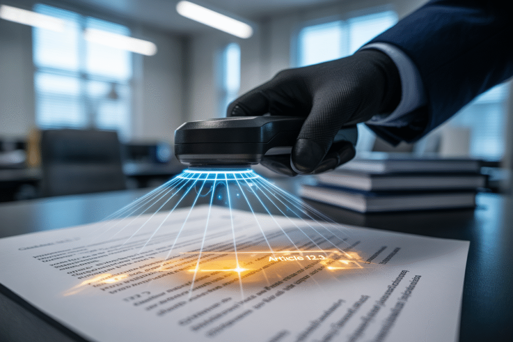 Tecnología de escaneo para la verificación legal exhaustiva de la documentación de una vivienda